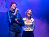 Carla Ahad mit Moderatorin Annie Heger