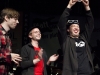 Die Band Blowm bei der Preisverleihung beim plattdeutschen Bandcontest Plattsounds am 8. Oktober 2011 in der Exerzierhalle in Oldenburg. Das HipHop-Duo aus Emden gewinnt den dritten Preis mit ihrem Song